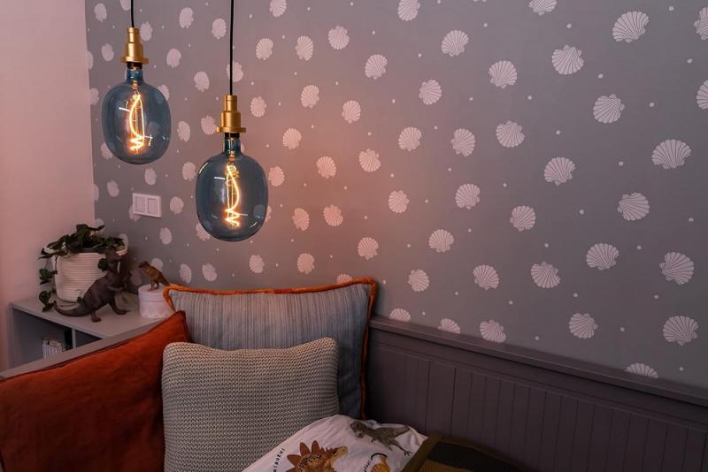 OSRAM E27 LED Glühlampe dekorativ soft-blue getönt & dimmbar 4,5W wie 10W extra warmweißes gemütliches Licht in besonderer Form