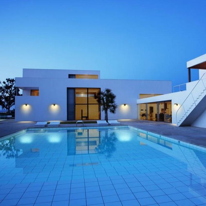 Osram Wandleuchte Endura Style Solar Glow Sensor Wall in Schwarz aus Aluminium - zwei separat steuerbare Lichtringe, warmweißes Licht