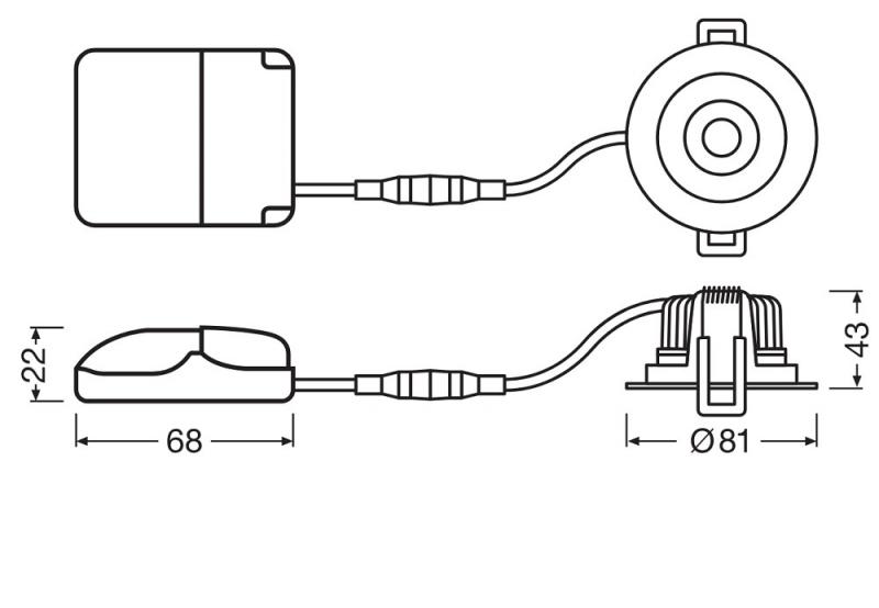 LEDVANCE Spot  SP ADJ P 8W 927 PS DIM IP20 in weiß - hohe Farbwiedergabe