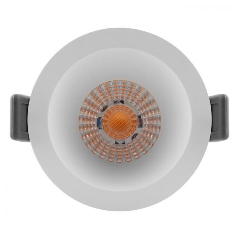 LEDVANCE SPOT DARKLIGHT 8W 930 DIM IP44 Weiß LED Einbauleuchte CRI90 3000K dimmbar - Einbaudurchmesser: 68 mm