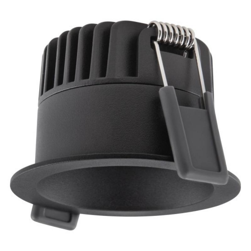 LEDVANCE SPOT DARKLIGHT SP DK FIX P 8W 927 PS DIM IP44 BK - Einbaudurchmesser: 68 mm
