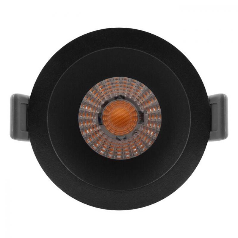 LEDVANCE SPOT DARKLIGHT SP DK FIX P 8W 927 PS DIM IP44 BK - Einbaudurchmesser: 68 mm