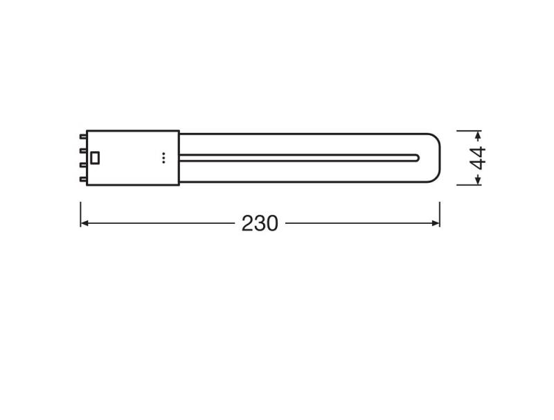 Ledvance DULUX L18 LED Stablampe HF & AC 2G11 4Pin 8W wie 18W 3000K LED warmweißes Licht