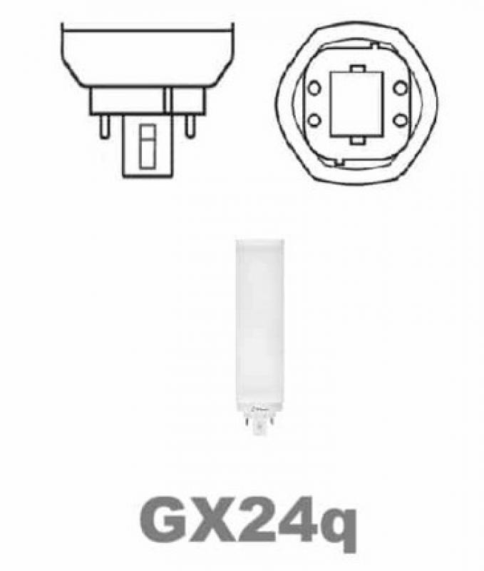 Ledvance DULUX LED T/E18 HF & AC MAINS V 7W 830 GX24Q-2  Kompaktlampe wie 18W 3000K - EVG