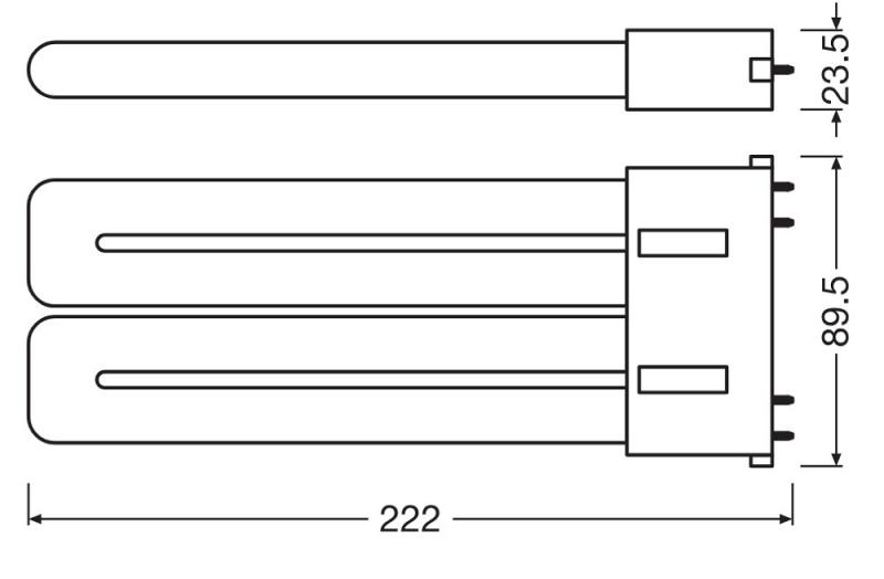 Ledvance DULUX F36 LED 2G10 4Pin 20W wie 36W 4000K neutralweiße Stablampe Kompaktlampe KVG