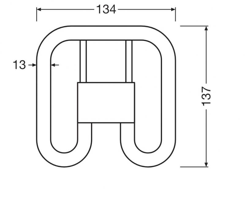 Osram DULUX GR8 SQ16 EM & AC LED Kompaktlampe 2Pin 7W wie 16W 3000K warmweiß