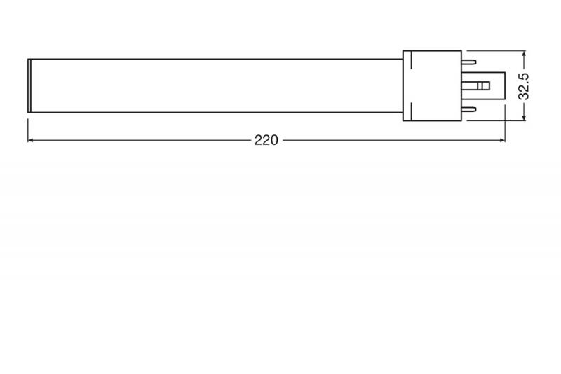 Ledvance DULUX S 11 LED 2Pin G23 6W wie 11W 3000K warmweißes Licht EM für KVG/VVG