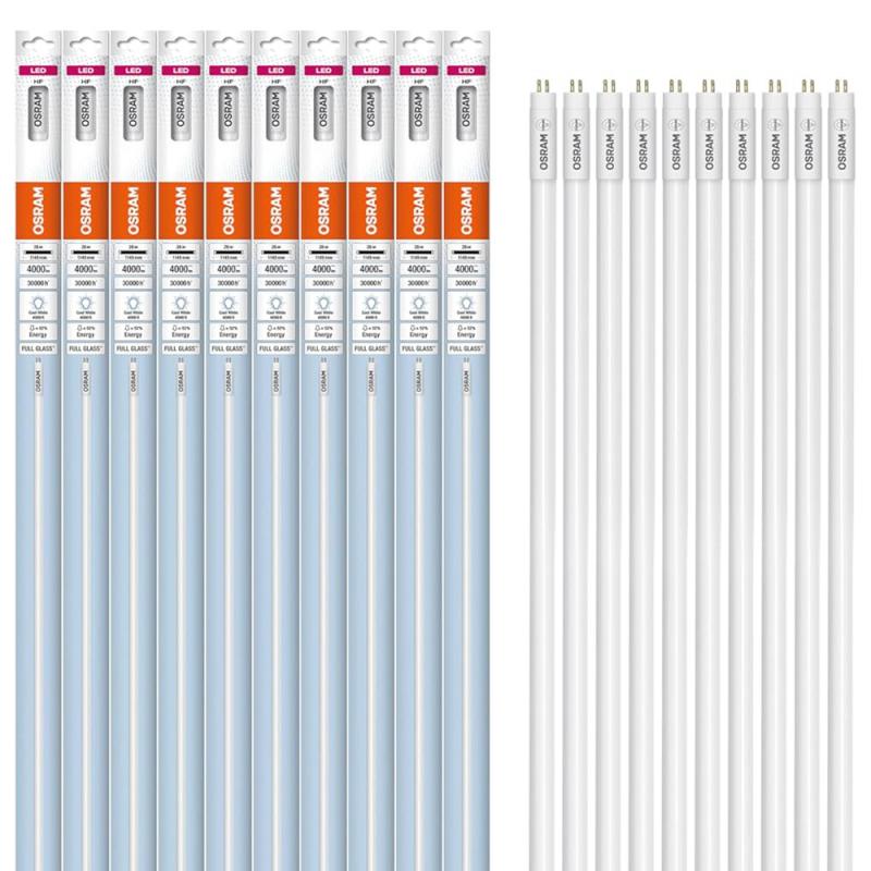 10 x 115cm Osram T5 G5 LED RÖHRE 26W wie 54W HF HO54  neutralweiß 4000K aus Glas für EVG