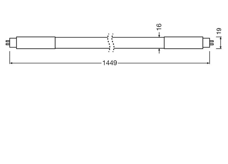 145cm T5 G5 Ledvance High Output LED Röhre 26W 4000K neutralweißes Licht für direkten Anschluß an 230 V -  Glas mit Splitterschutz