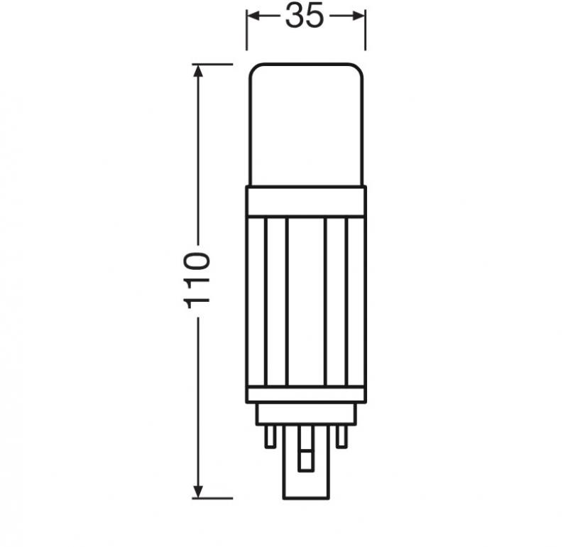 OSRAM DULUX G24D D13 VT EM LED Lampe 2Pin 5,5W wie 13W 3000K warmweißes Licht KVG