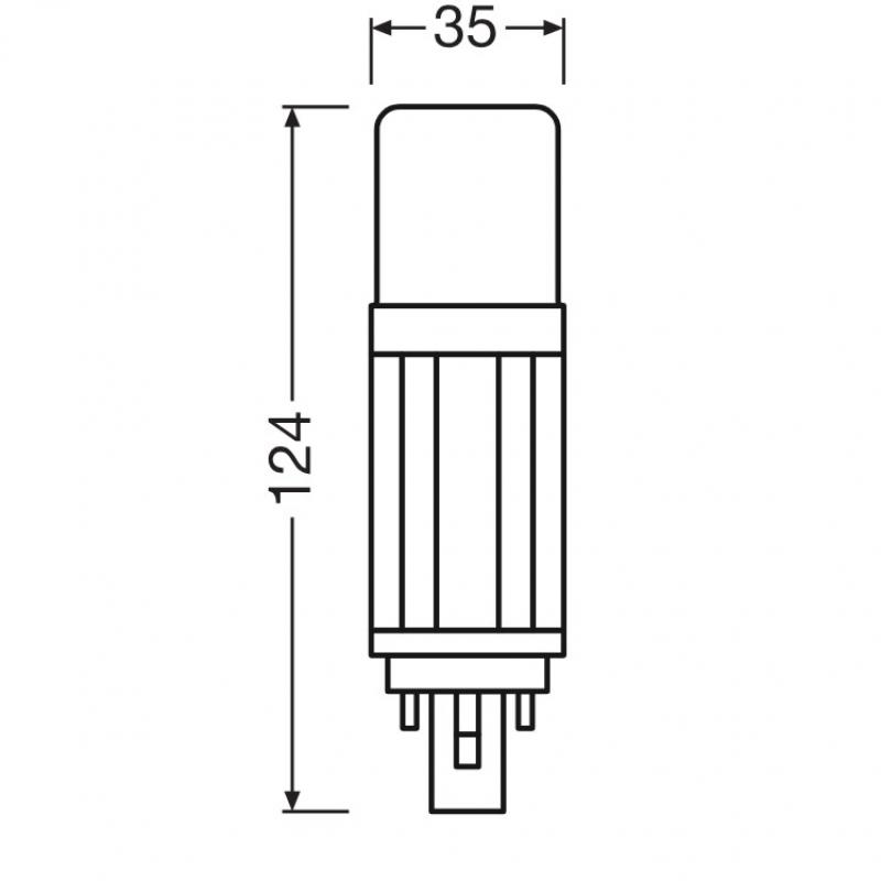 OSRAM DULUX G24D D18 VT EM LED Lampe 2Pin 7,5W wie 18W 3000K warmweißes Licht KVG