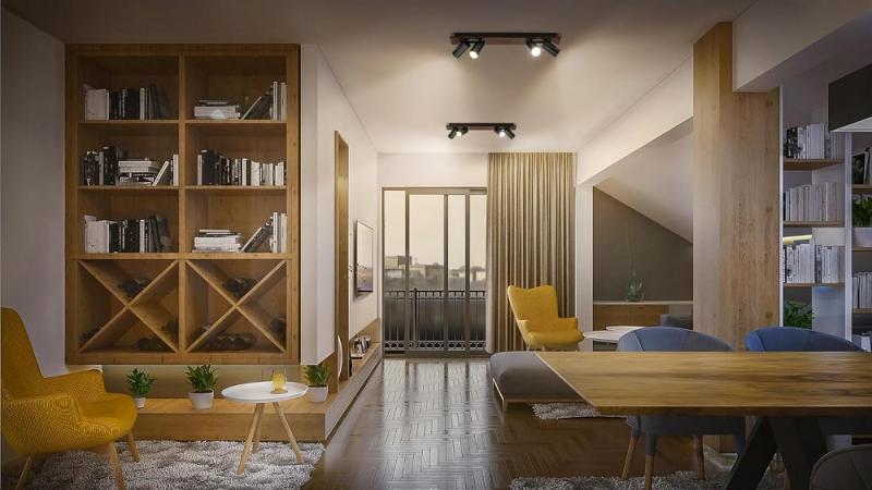 OSRAM Nachhaltiger 4er LED Decor Spot Mercury Wand- und Decken Strahler Schwarz mit hoher Farbwiedergabe