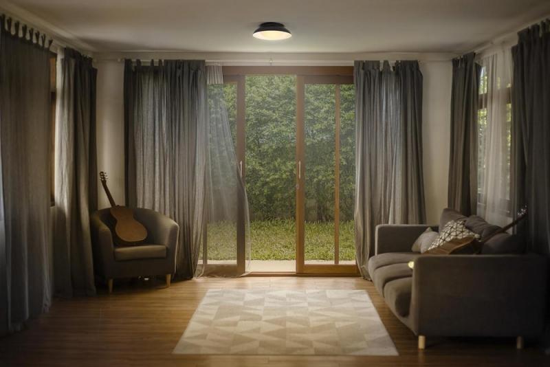 OSRAM Deckenleuchte Orbis Milan schwarz aus Stahl und Glas