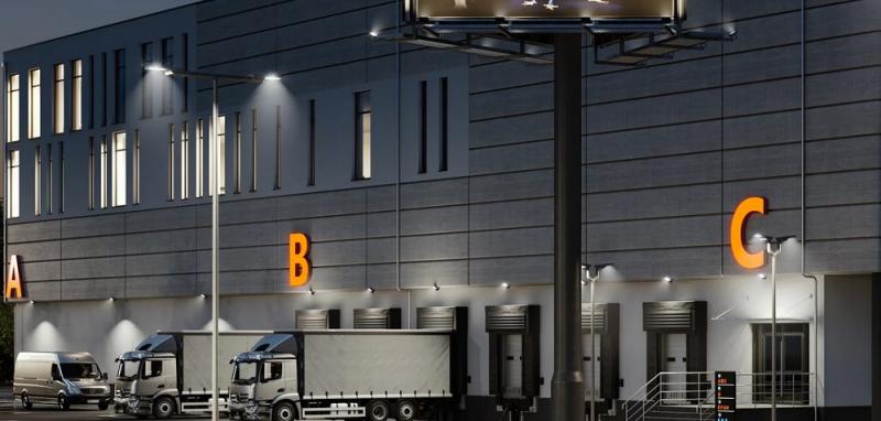 Leistungsstarker OSRAM LED Fluter Floodlight Essential 200W 4000K Neutralweiß IP65 schwarz