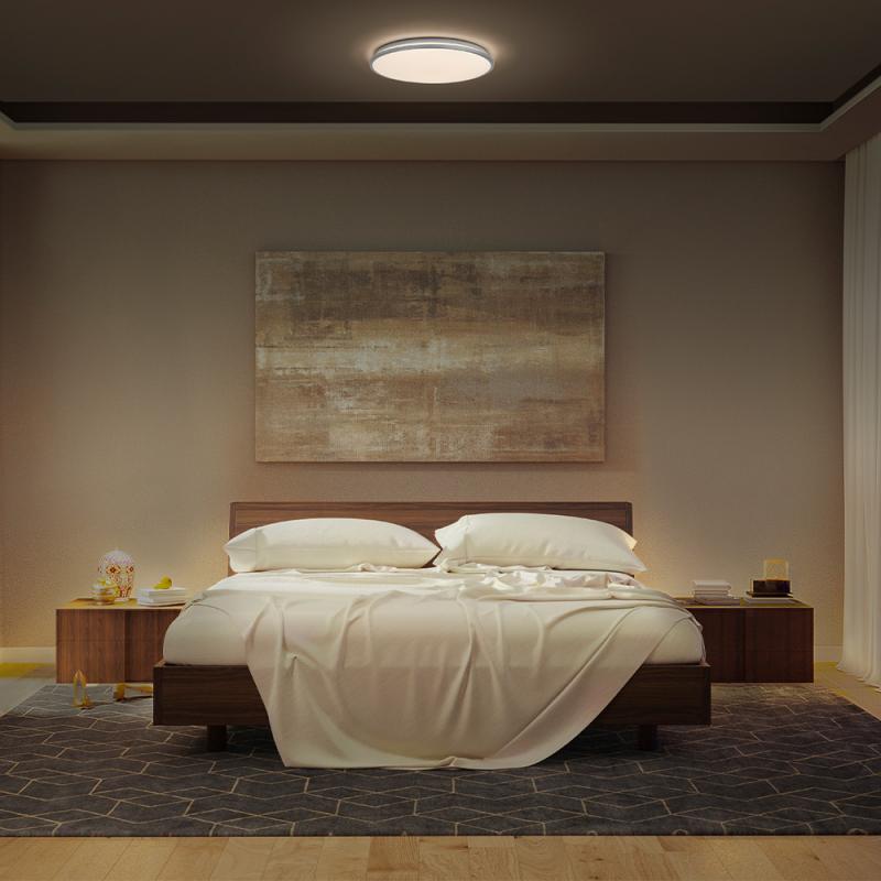 LEDVANCE ORBIS DUBLIN LED-Deckenleuchte 24W 1600lm 3000K warmweiß Ø390mm Silber