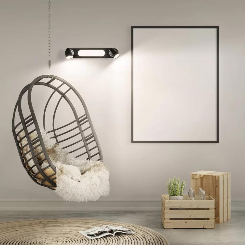 LEDVANCE 2er LED Wand- und Decken Strahler Decor Spot Neptune Schwarz mit Click Select