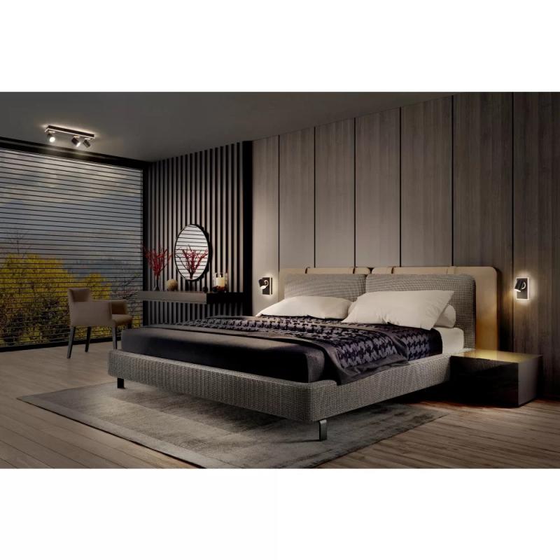 OSRAM 1er LED Wandstrahler Decor Spot Mars Schwarz mit Click Select - mit flexiblen Strahlern, Lichtquelle über den Wandschalter auswählbar