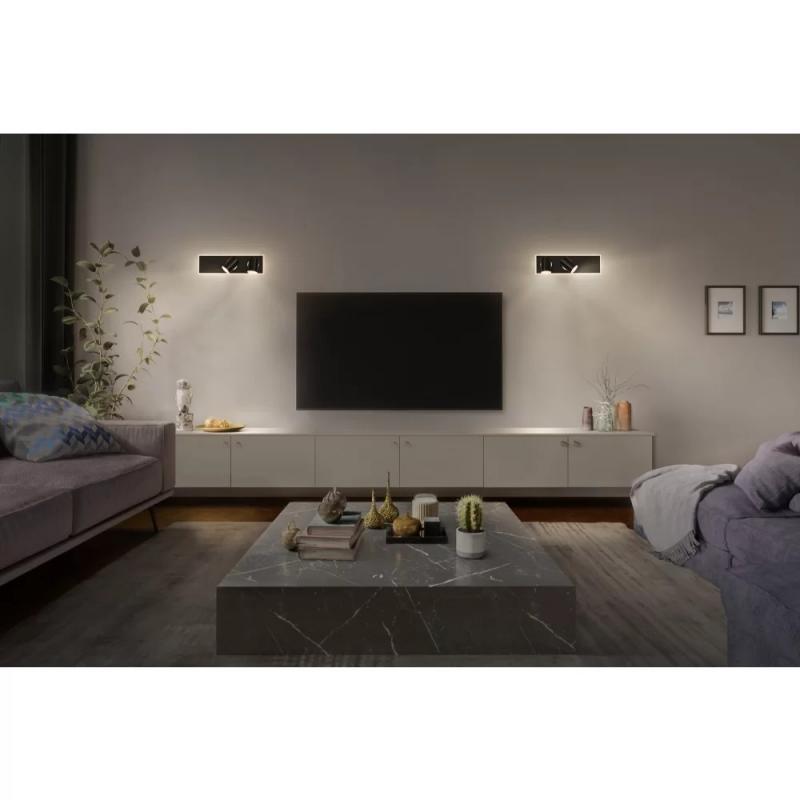 Aktion: Nur noch angezeigter Bestand verfügbar:  2er LED Strahler Decor Spot Mars Schwarz mit Click Select