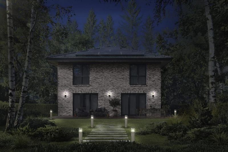 OSRAM Außenwandleuchte Classic Ebro Dunkelgrau