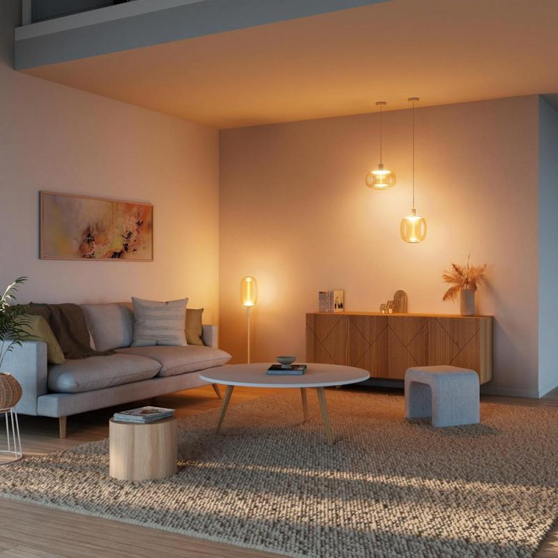 Osram E27 Vintage Lampe 1906 Big Elipse Oval Magnetic Amber dimmbar 12W wie 28W extra warmweißes Licht