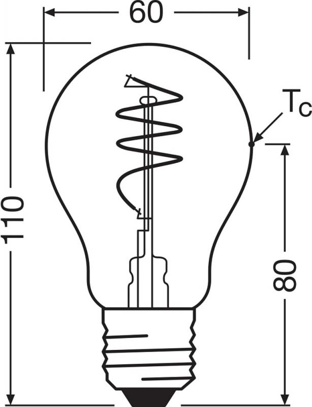 OSRAM LED E27 VINTAGE Glühbirne Spiral 4,9W wie 40W warmweißes Licht für eine gemütliche Wohnatmosphäre 2700K