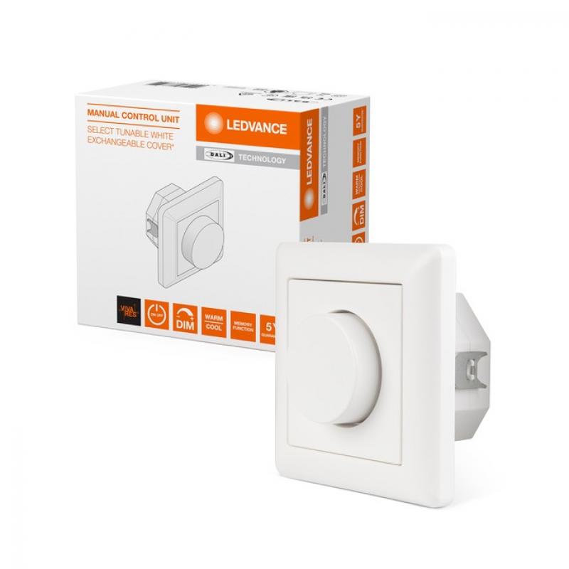 MANUAL CONTROL UNIT SELECT DALI-2 EXC TW EXCHANGEABLE COVER UNTERPUTZ