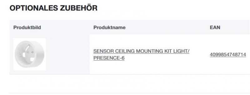 LEDVANCE SENSOR DALI-2 LIGHT/PRESENCE-6 INFRARED CEILING INTEGRATION