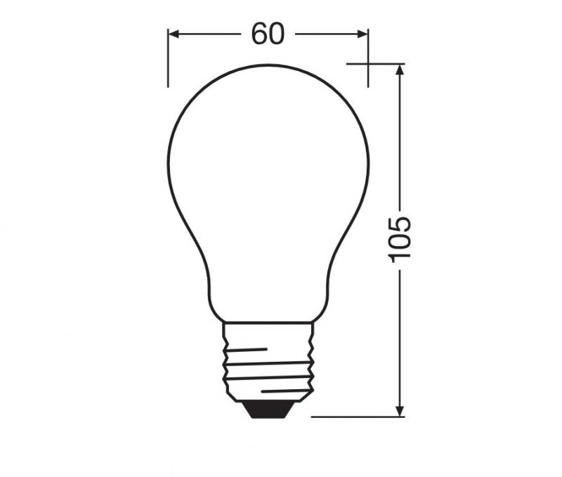 OSRAM E27 besonders effiziente LED Lampe Frosted 11,6W wie 150W 2700K warmweißes Licht - Energie Effizienz Klasse A