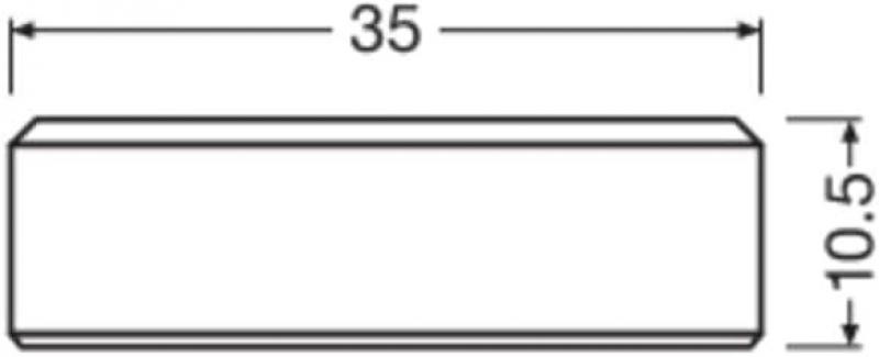 OSRAM LED STAR FLAT 28 Non-DIM 3.5W 827 Frosted E27 warmweiß