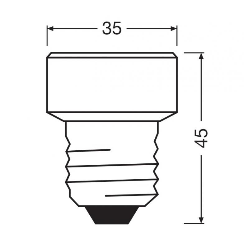 OSRAM E27 LED STAR FLAT 3 Step dimmbarer Strahler 3.5W wie 26W warmweißes Licht