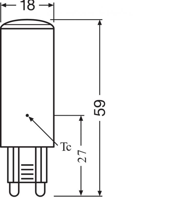 Ledvance LED PIN G9 Stiftsockel Lampe 4,9W wie 50W neutralweißes Licht