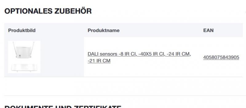 LEDVANCE SENSOR DALI-2 LIGHT/PRESENCE-8 INFRARED CEILING INTEGRATION