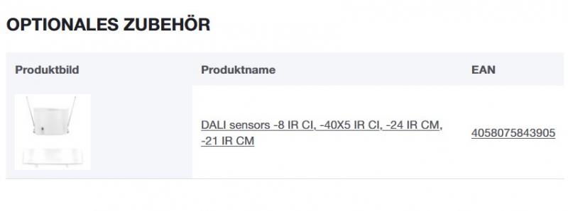 LEDVANCE SENSOR DALI-2 LIGHT/PRESENCE-40X5 INFRARED CEILING INTEGRATION