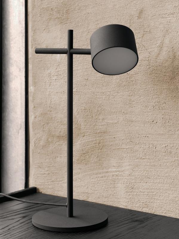 Osram Schreibtisch- und Tischleuchte Decor Kyoto aus Aluminium in Schwarz mit warmweißem Licht und beweglichem Kopf - dimmbar