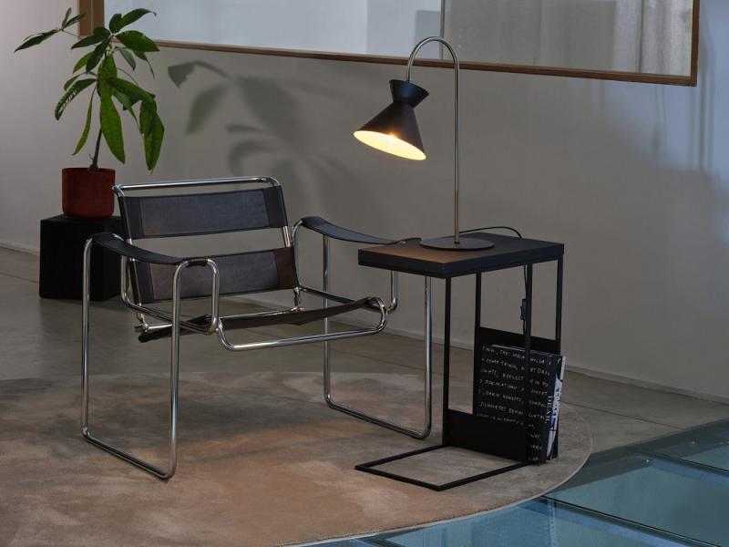 Osram Tischleuchte Decor Waist aus Stahl mit E27 Fassung in Schwarz Ø 20 cm