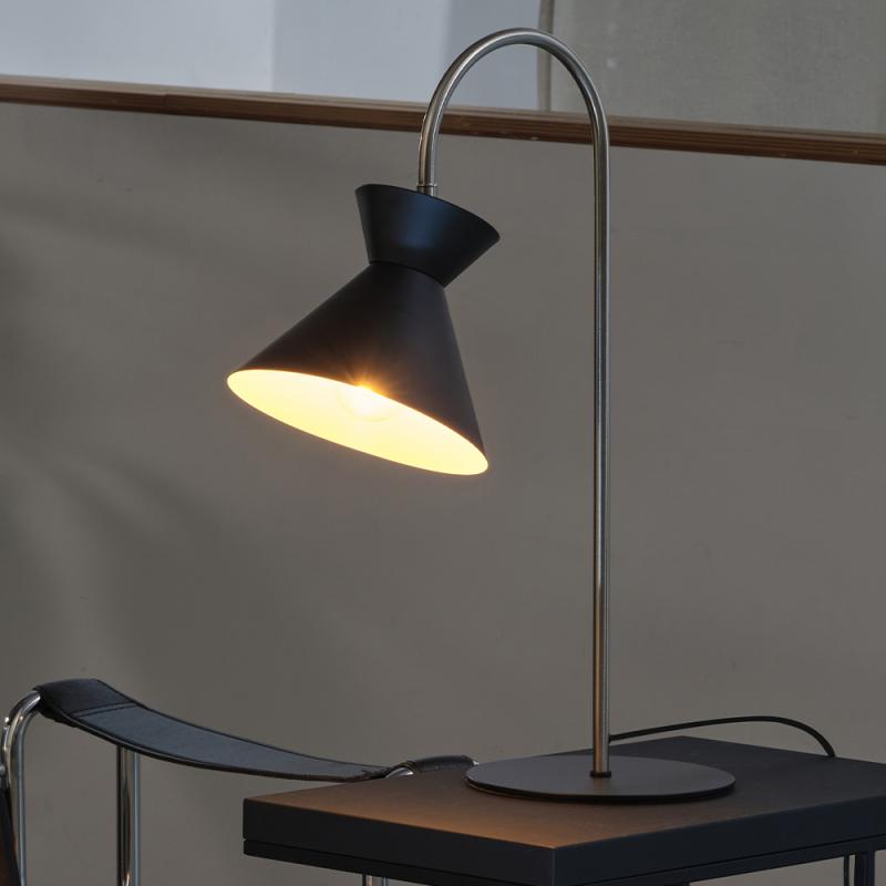 Osram Tischleuchte Decor Waist aus Stahl mit E27 Fassung in Schwarz Ø 20 cm