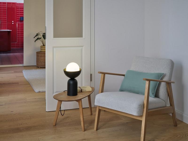 OSRAM Tischleuchte Decor Bowl Table in Schwarz Ø 20 cm aus Stahl mit E14 Fassung