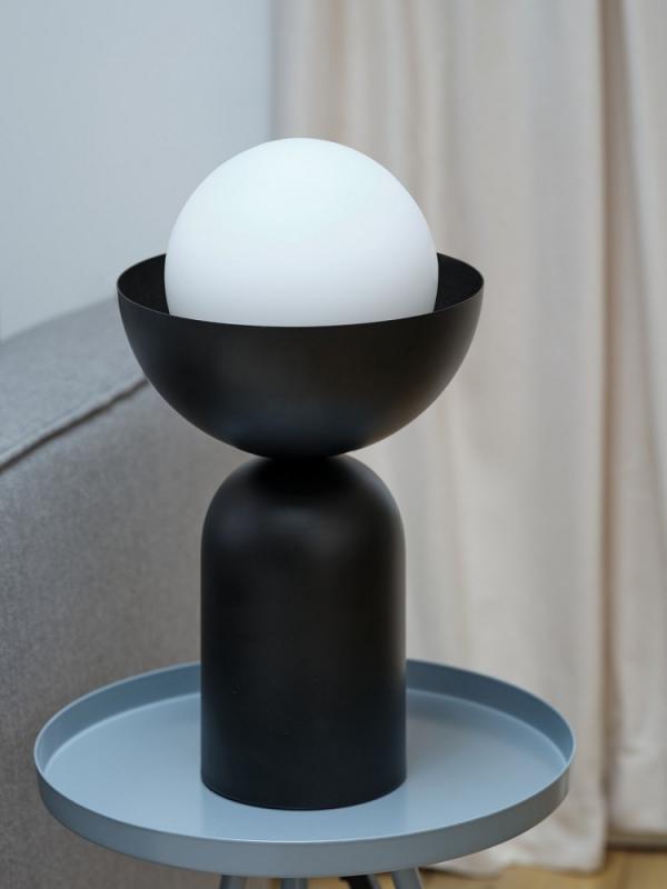 OSRAM Tischleuchte Decor Bowl Table in Schwarz Ø 20 cm aus Stahl mit E14 Fassung