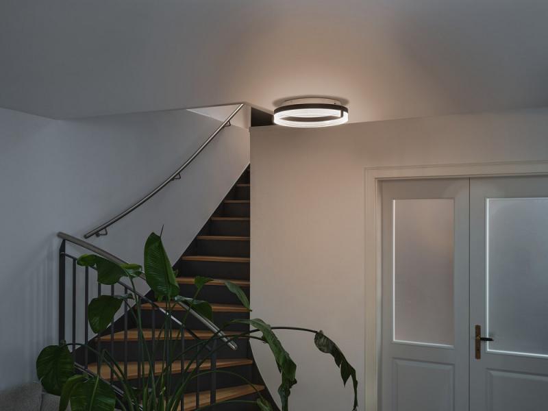 OSRAM Deckenleuchte Decor Circle in Schwarz 25 W Ø 40 cm - CLICKCCT - Sehr vielseitig durch eine wählbare Lichtfarbe
