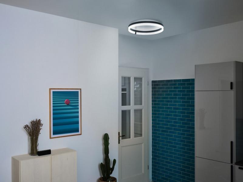 OSRAM Deckenleuchte Decor Circle in Schwarz 32 W Ø 50 cm - CLICKCCT - Sehr vielseitig durch eine wählbare Lichtfarbe