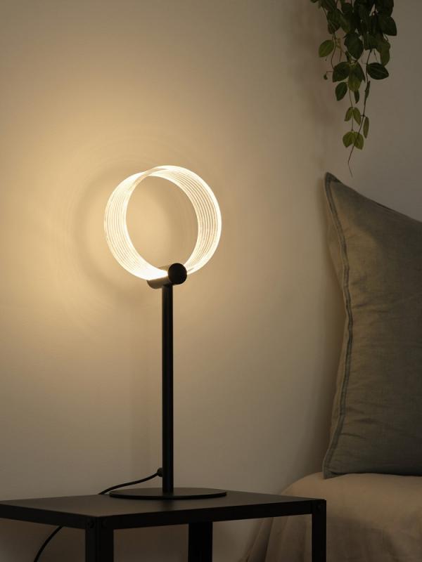 OSRAM Tischleuchte Decor Circle in Schwarz 8,3 W Ø 16 cm - CLICKCCT - Sehr vielseitig durch eine wählbare Lichtfarbe