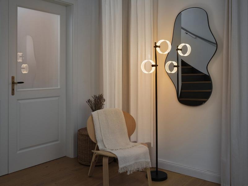 OSRAM Stehleuchte Decor Circle Floor in Schwarz 17W Ø - CLICKCCT - Sehr vielseitig durch eine wählbare Lichtfarbe