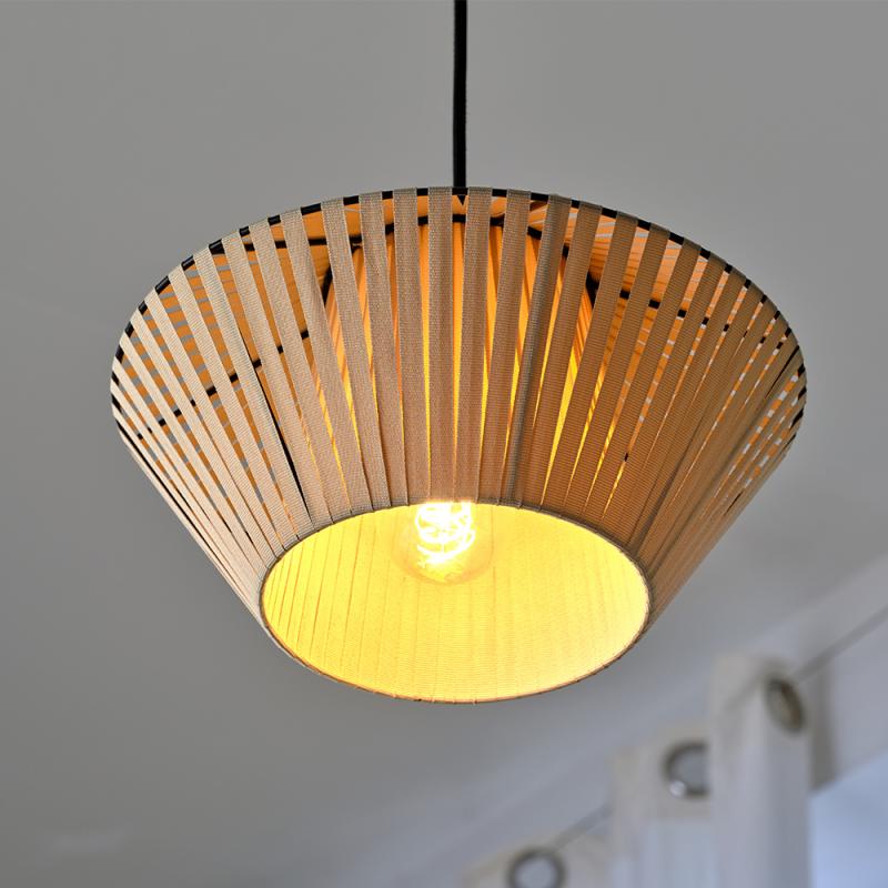 Osram Pendelleuchte Decor Stripes in Beige mit E27 Fassung Ø 30,5 cm