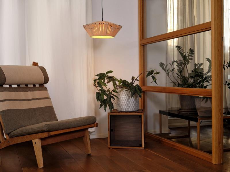 Osram Pendelleuchte Decor Stripes in Beige mit E27 Fassung Ø 40,5 cm