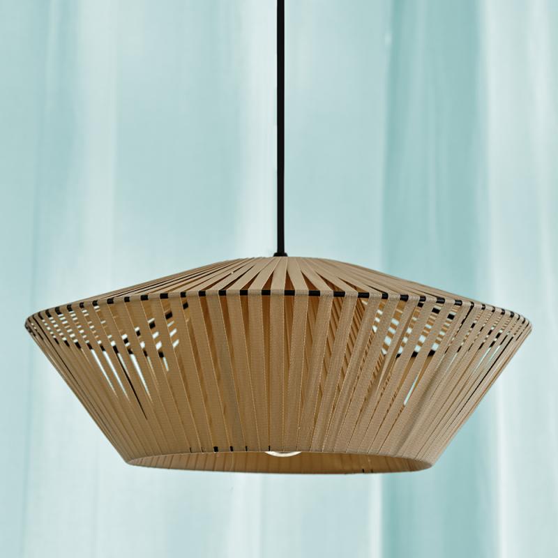 Osram Pendelleuchte Decor Stripes in Beige mit E27 Fassung Ø 40,5 cm