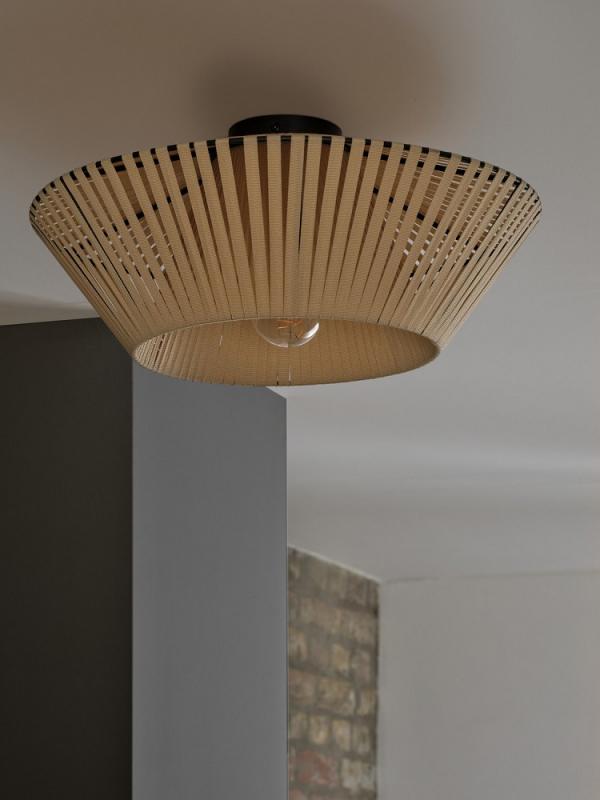 Osram Deckenleuchte Decor Stripes in Beige mit E27 Fassung Ø 40,5 cm