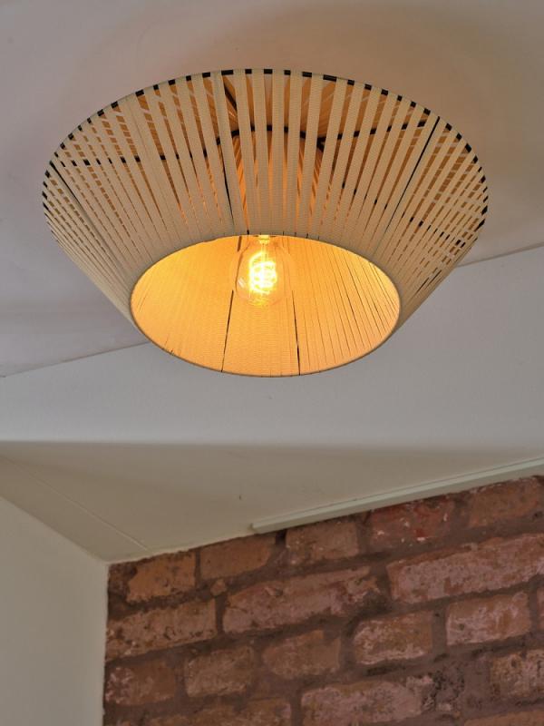 Osram Deckenleuchte Decor Stripes in Beige mit E27 Fassung Ø 40,5 cm