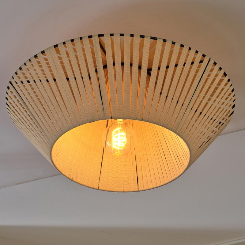 Osram Deckenleuchte Decor Stripes in Beige mit E27 Fassung Ø 40,5 cm