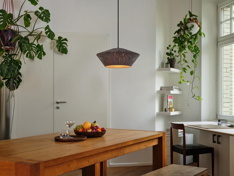 Osram Pendelleuchte Decor Stripes in Anthrazit mit E27 Fassung Ø 40,5 cm