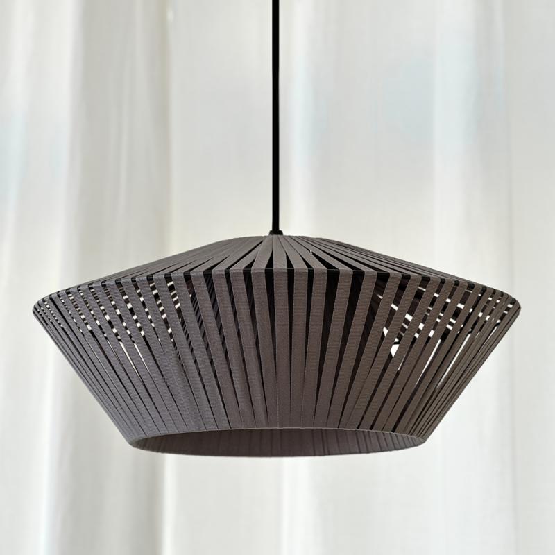 Osram Pendelleuchte Decor Stripes in Anthrazit mit E27 Fassung Ø 40,5 cm